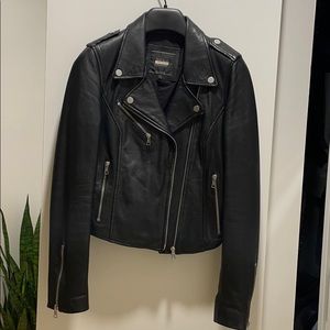 Zara Trafaluc Black Leather Jacket